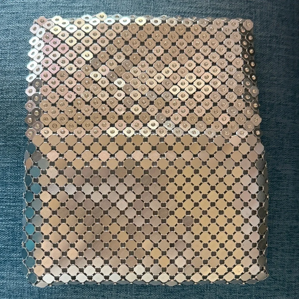 Rhinestone Evening Silver Clutch Bag